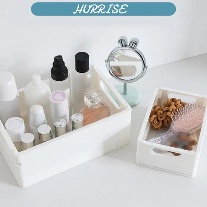 Sonew panier de rangement pliant Panier de rangement pliable en plastique, conteneur de bureau polyvalent