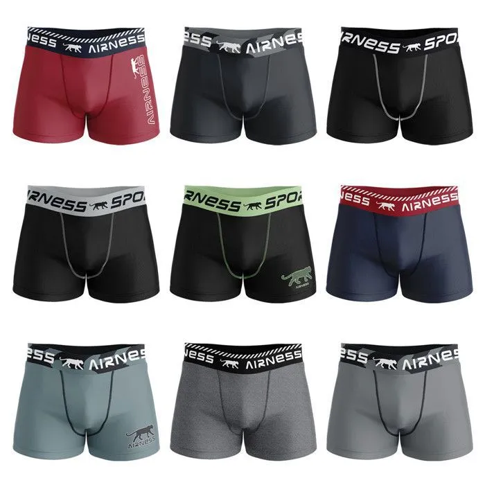 Airness Boxer Homme Caleçon Homme - Gris (Lot de 3)